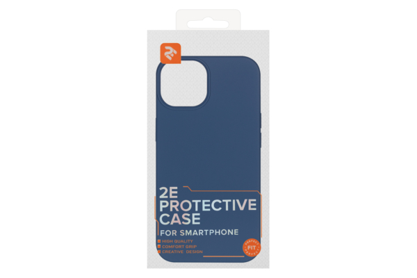 Чехол 2E Basic для Apple iPhone 13, Liquid Silicone, Cobalt Blue