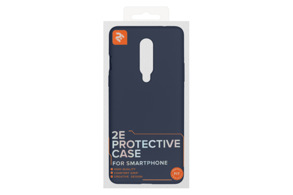 2E Basic case for OnePlus 8 (IN2013), Solid Silicon, Midnight Blue