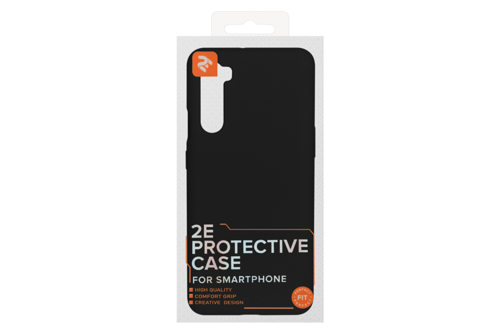 2E Basic case for OnePlus Nord (AC2003), Solid Silicon, Black
