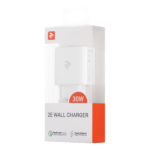 Wall Charger 2E USB QC, PD, Max 30W, White