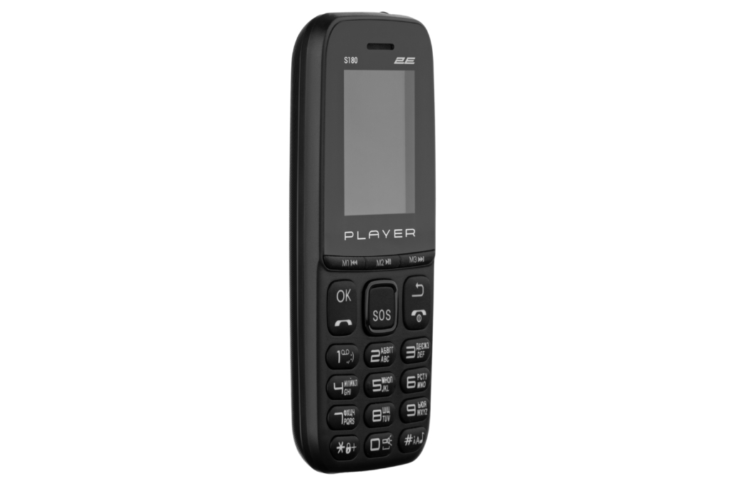 2E Мобільний телефон S180 2021 1.77″ 2SIM, 800mAh Black