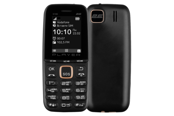 Mobile Phone S180 2021 Dual SIM without charger Black/Gold