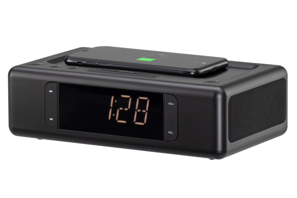 Акустическая док-станция 2E SmartClock Wireless Charging, Black