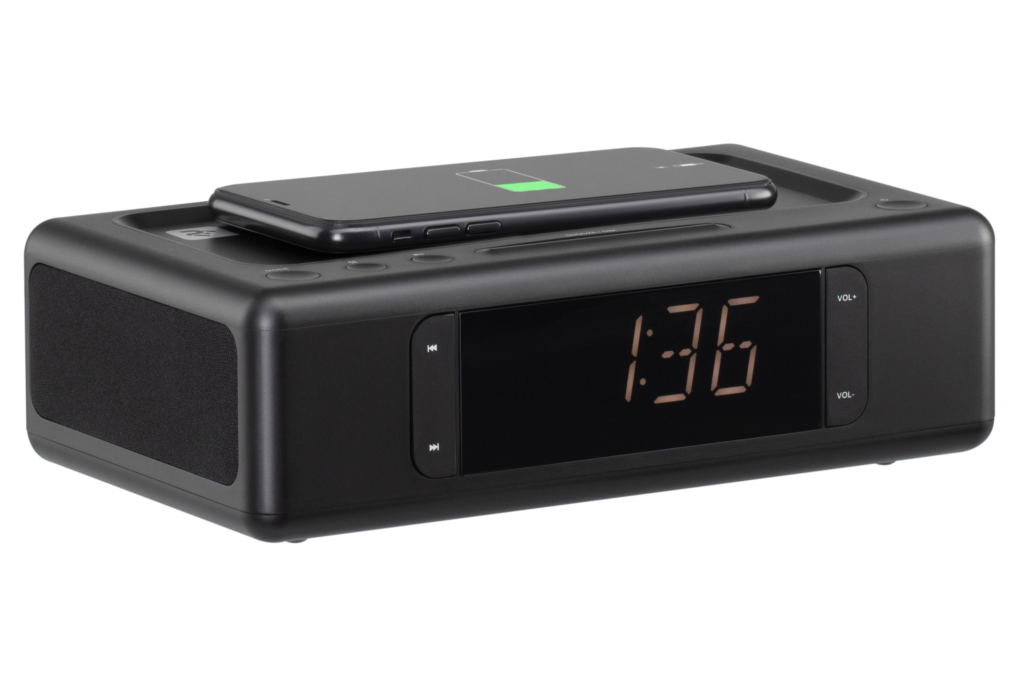 Акустическая док-станция 2E SmartClock Wireless Charging, Black