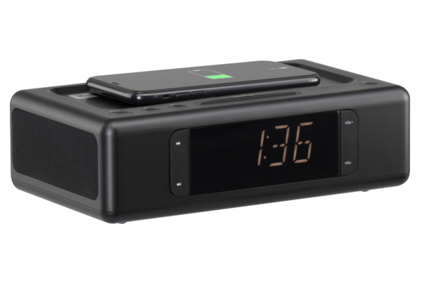 Акустическая док-станция 2E SmartClock Wireless Charging, Black