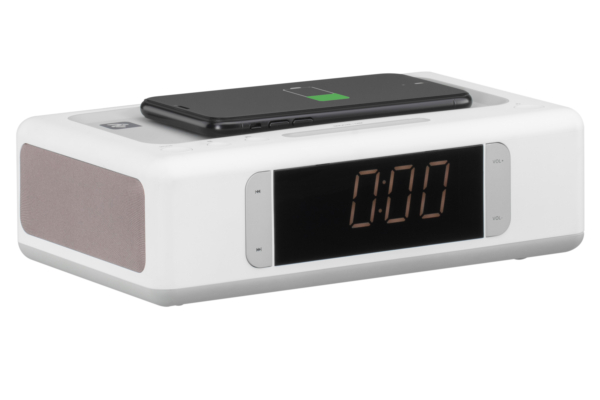 Акустическая док-станция 2E SmartClock Wireless Charging, White