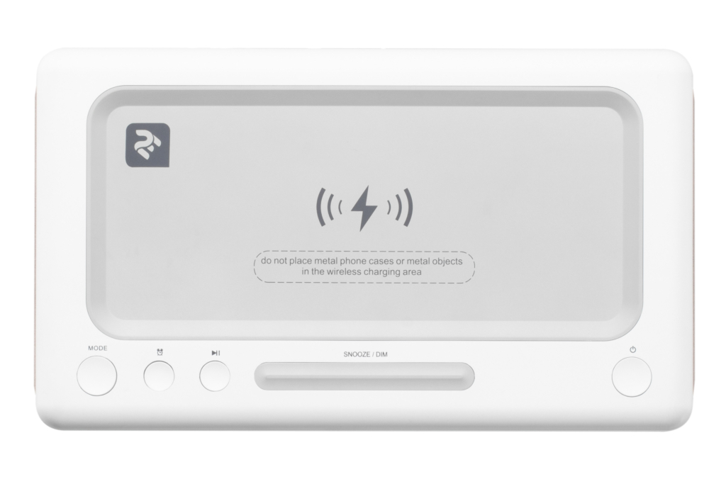 Акустическая док-станция 2E SmartClock Wireless Charging, White