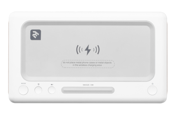 Акустическая док-станция 2E SmartClock Wireless Charging, White