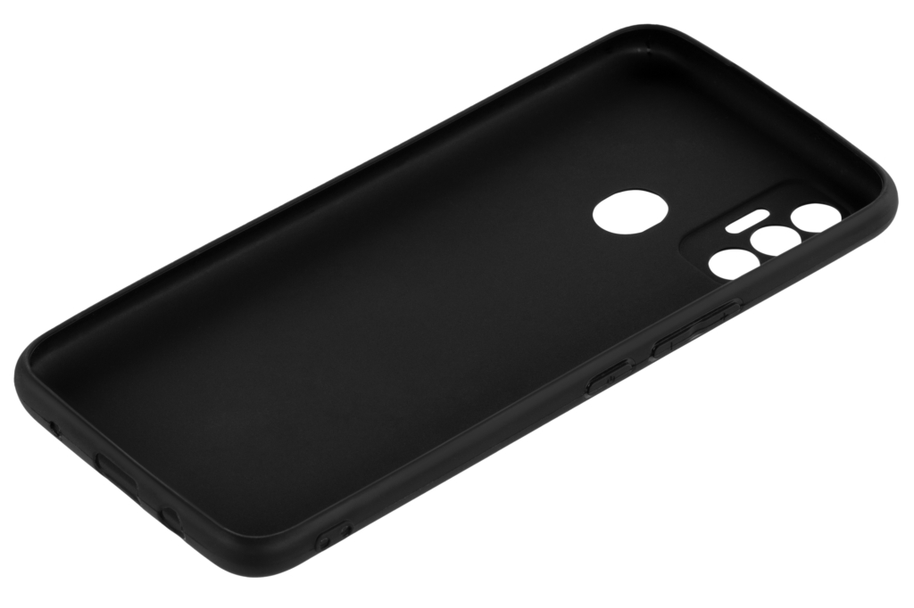 2E case for TECNO Spark 7/7Go (KF6n/KF6m), Soft feeling, Black