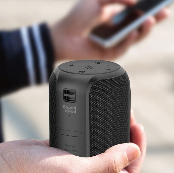 Portable Speaker 2E SoundXPod TWS, MP3, Wireless, Waterproof Black