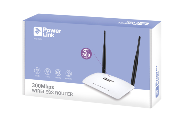 2E PowerLink WR958N N300, 4xFE LAN, 1xFE WAN WiFi Router