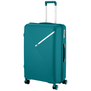 2E Plastic Suitcase, SIGMA, L, 4 Wheels, Aqua Marine