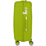2E Plastic Suitcase, SIGMA, M, 4 Wheels, Apple Green