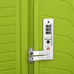 2E Plastic Suitcase, SIGMA, M, 4 Wheels, Apple Green