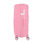 2E Plastic Suitcase, SIGMA, M, 4 Wheels, Pink