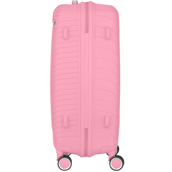 2E Plastic Suitcase, SIGMA, M, 4 Wheels, Pink