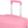 2E Plastic Suitcase, SIGMA, M, 4 Wheels, Pink