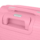 2E Plastic Suitcase, SIGMA, M, 4 Wheels, Pink