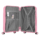 2E Plastic Suitcase, SIGMA, M, 4 Wheels, Pink