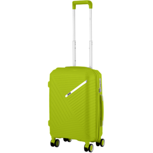 2E Plastic Suitcase, SIGMA, S, 4 Wheels, Apple Green