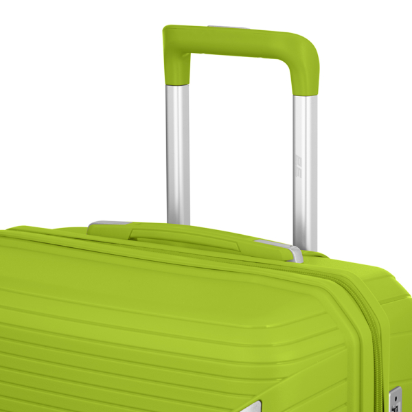 2E Plastic Suitcase, SIGMA, S, 4 Wheels, Apple Green