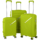 2E Plastic Suitcase, SIGMA, S, 4 Wheels, Apple Green