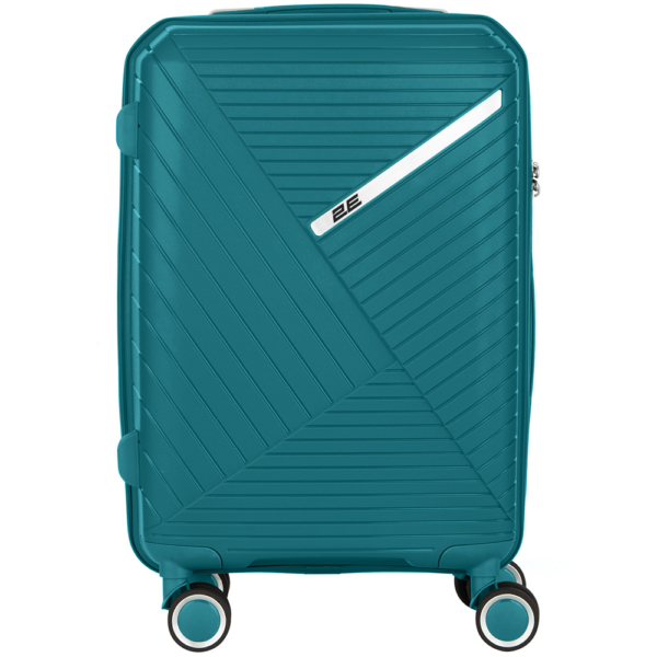 2E Plastic Suitcase, SIGMA, S, 4 Wheels, Aqua Marine