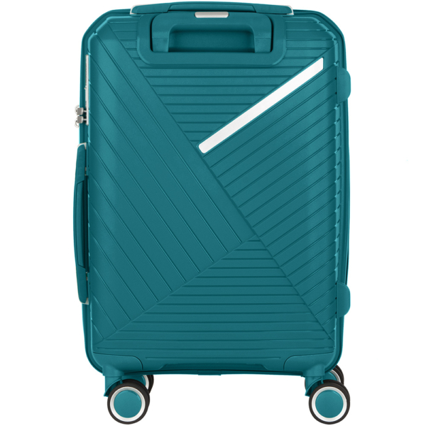 2E Plastic Suitcase, SIGMA, S, 4 Wheels, Aqua Marine