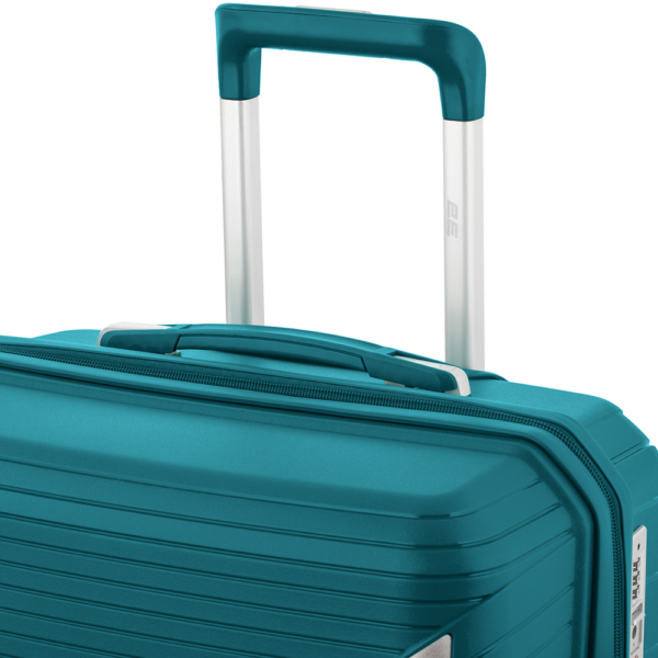 2E Plastic Suitcase, SIGMA, S, 4 Wheels, Aqua Marine