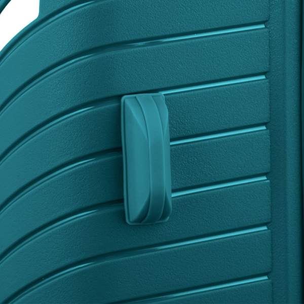 2E Plastic Suitcase, SIGMA, S, 4 Wheels, Aqua Marine