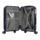 2E Plastic Suitcase, SIGMA, S, 4 Wheels, Navy Blue