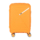 2E Plastic Suitcase, SIGMA, S, 4 Wheels, Orange
