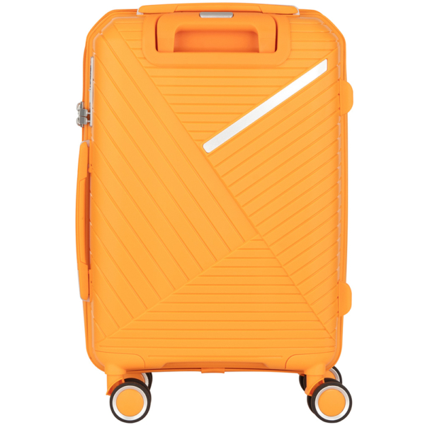 2E Plastic Suitcase, SIGMA, S, 4 Wheels, Orange
