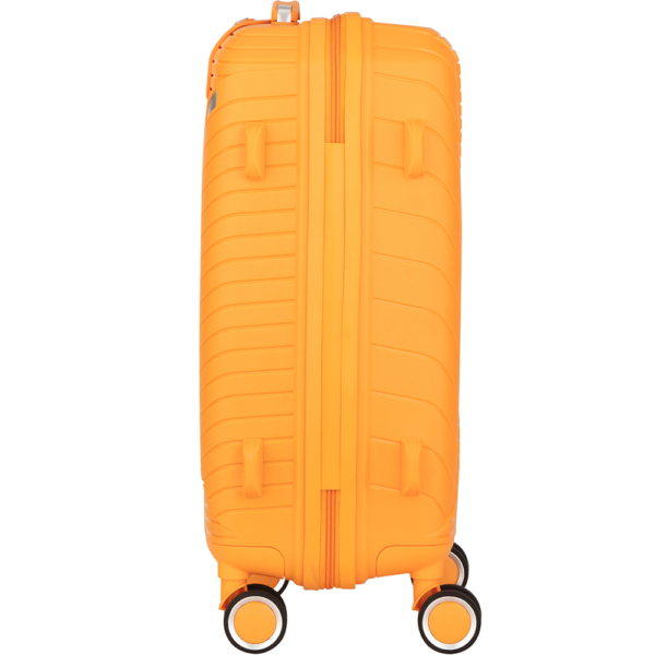 2E Plastic Suitcase, SIGMA, S, 4 Wheels, Orange