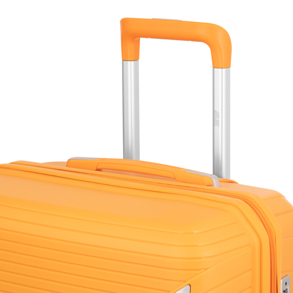 2E Plastic Suitcase, SIGMA, S, 4 Wheels, Orange