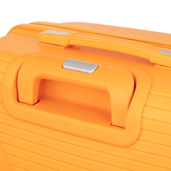 2E Plastic Suitcase, SIGMA, S, 4 Wheels, Orange