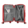 2E Plastic Suitcase, SIGMA, S, 4 Wheels, Red
