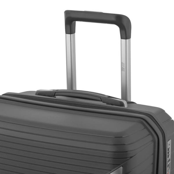 2E Plastic Suitcases Set, SIGMA, (L+M+S), 4 Wheels, Graphite