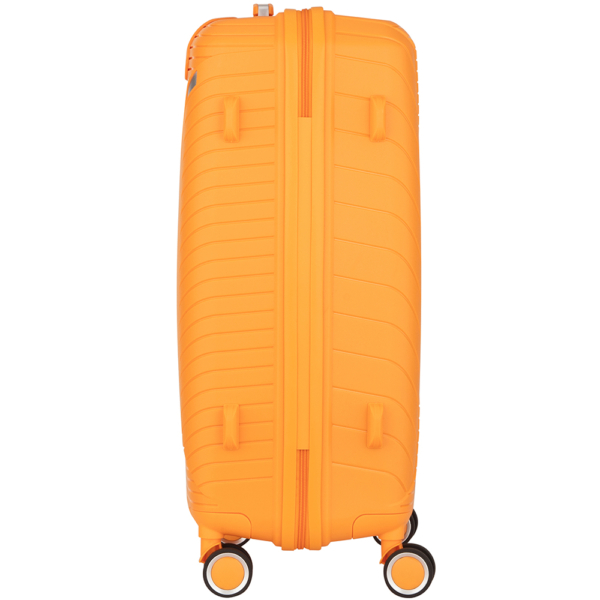 2E Plastic Suitcases Set, SIGMA, (L+M+S), 4 Wheels, Orange