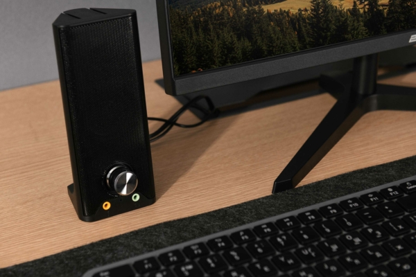 Акустическая система 2E PCS203, 2.0, USB, Metal Black