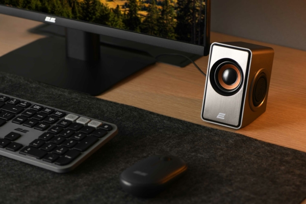 2E Акустична система PCS204, 2.0, USB, Silver