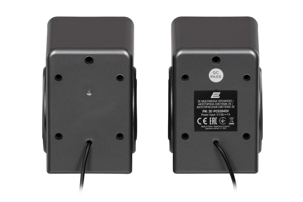 Акустическая система 2E PCS204, 2.0, USB, Silver
