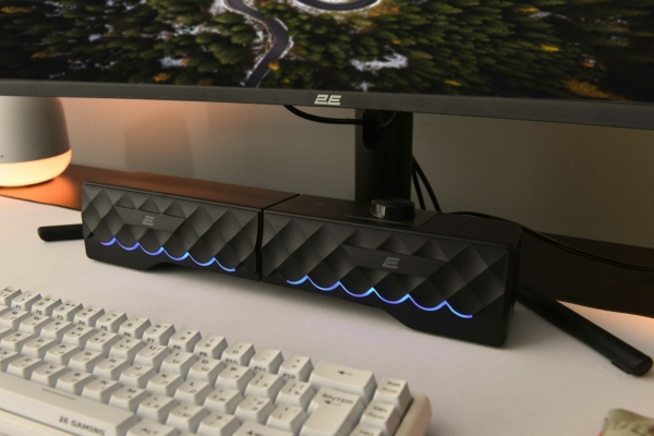 2E Акустична система PCS232 RGB, Soundbar, 2.0, USB, Black
