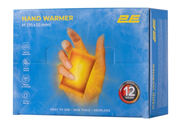 2E Chemical hand warmer size M (95×55 mm), up to 12 hours