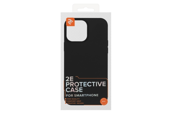 Чехол 2Е Basic для Apple iPhone 14 Pro Max, Liquid Silicone, Black