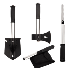 2E Shovel folding, 6in1, 17cm, 0.82kg, case
