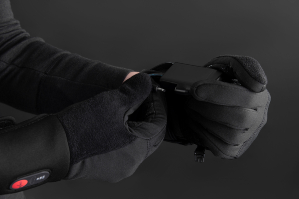 2E Tactical Рукавиці з підігрівом Touch Lite Black, розмір М/L