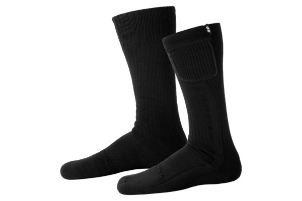 2E Heated Socks Race Black with remote control, size XXL