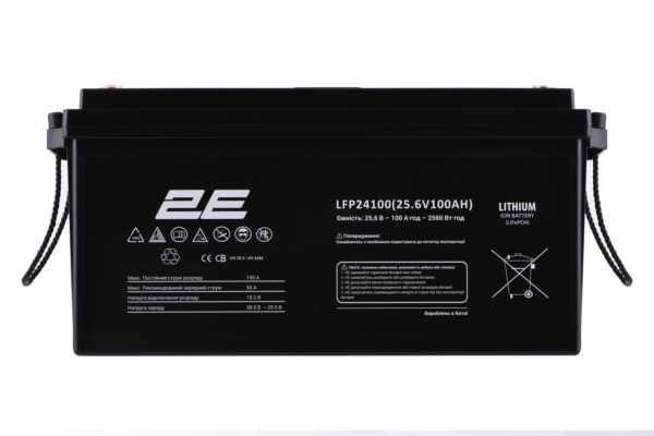 2E-LFP24100 24V/100Ah LiFePo4 Battery