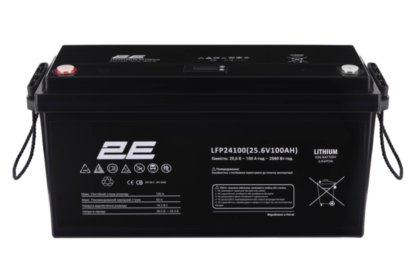 2E-LFP24100 24V/100Ah LiFePo4 Battery